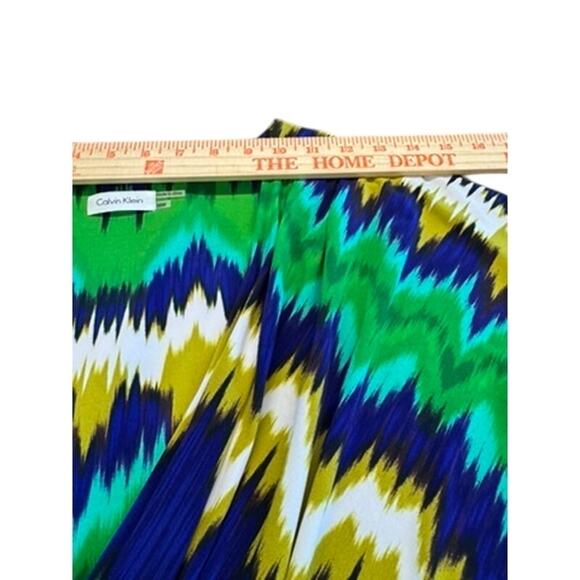 NWT!"CALVIN KLEIN" Aztec Sundress SZ 20W Soft Boho Hippie Missing Belt See Image - Picture 9 of 15